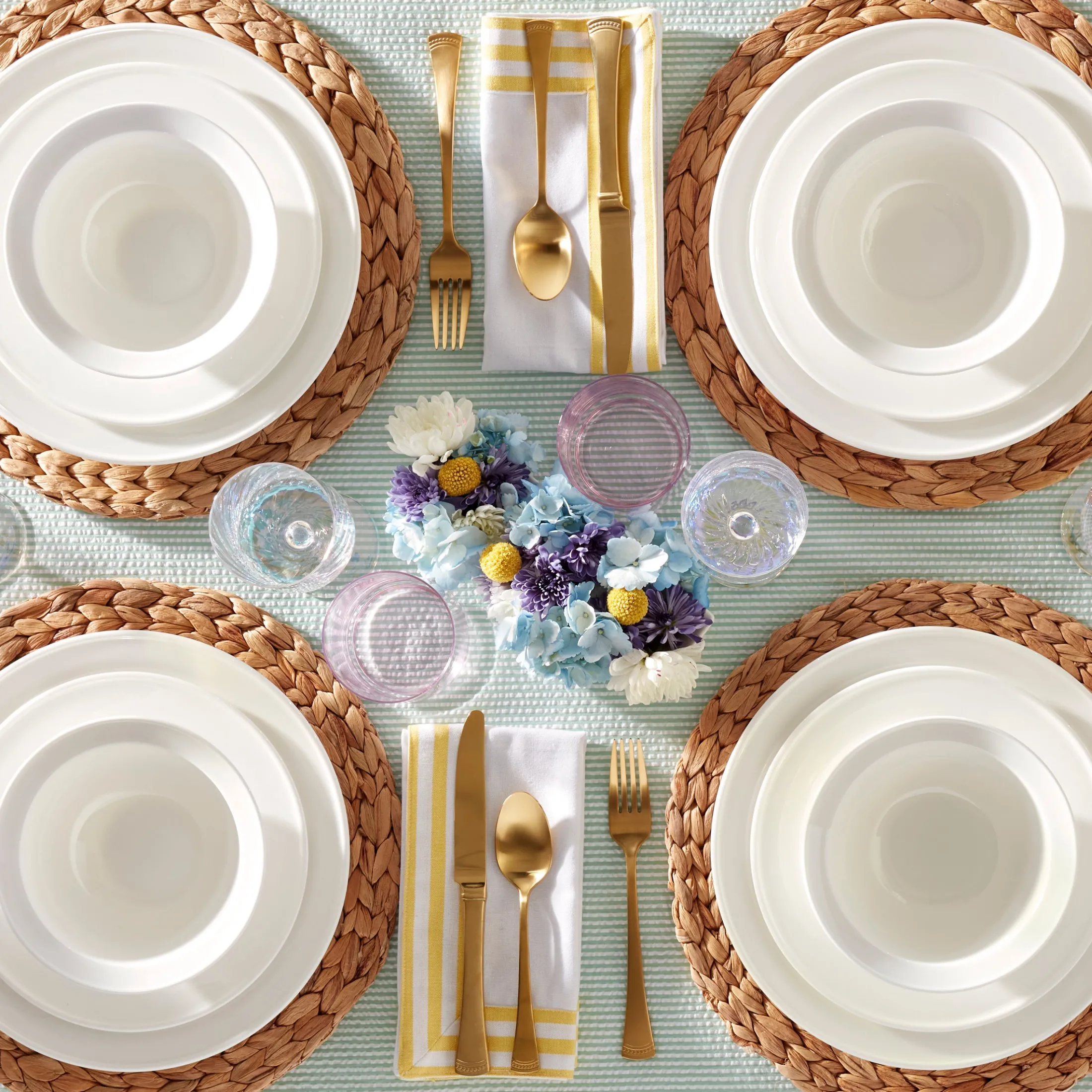 Studio 1414 Rimmed 12-Piece Dinnerware Set