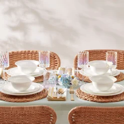 Studio 1414 Rimmed 16-Piece Dinnerware Set