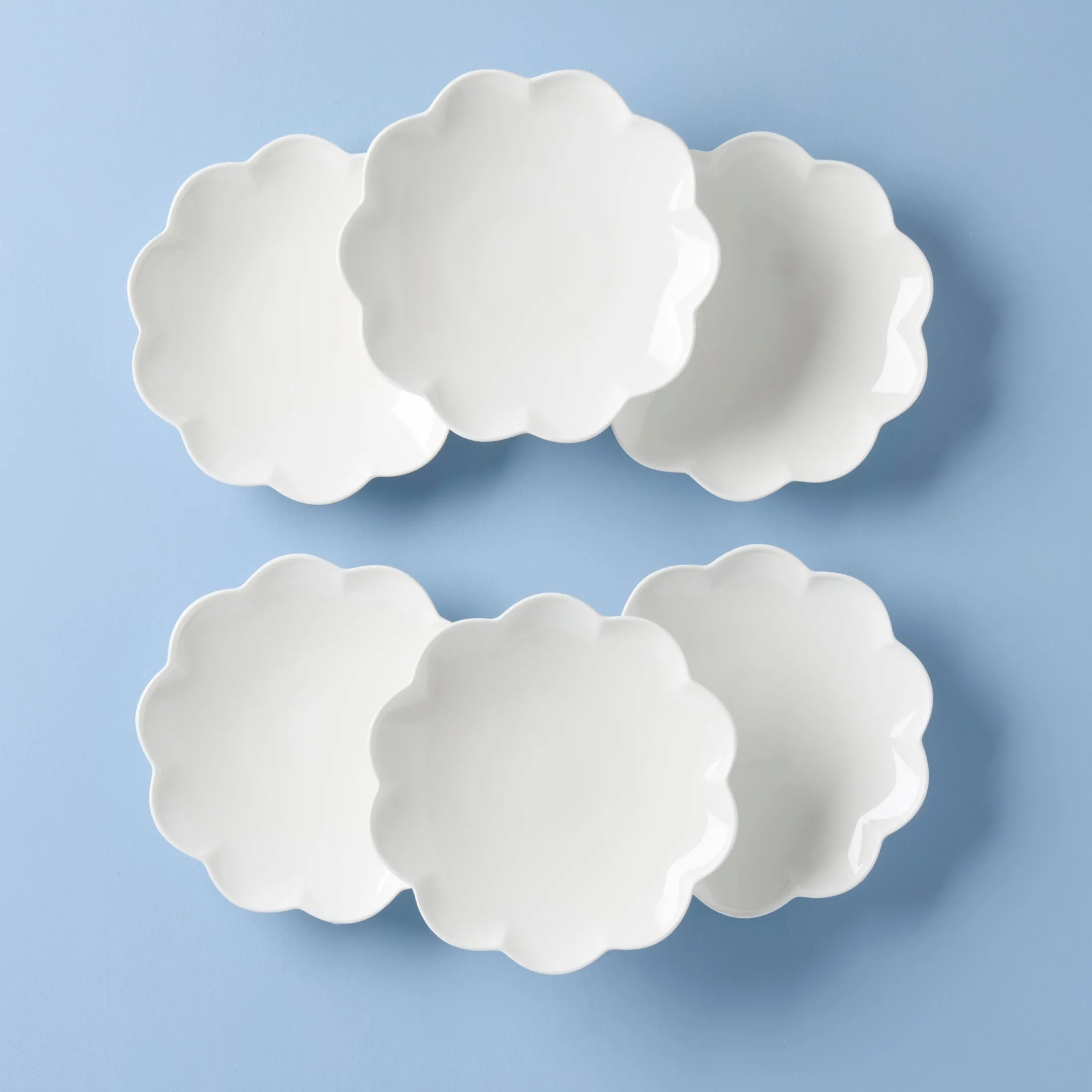 Studio 1414 Scallop Accent Plates, Set of 6