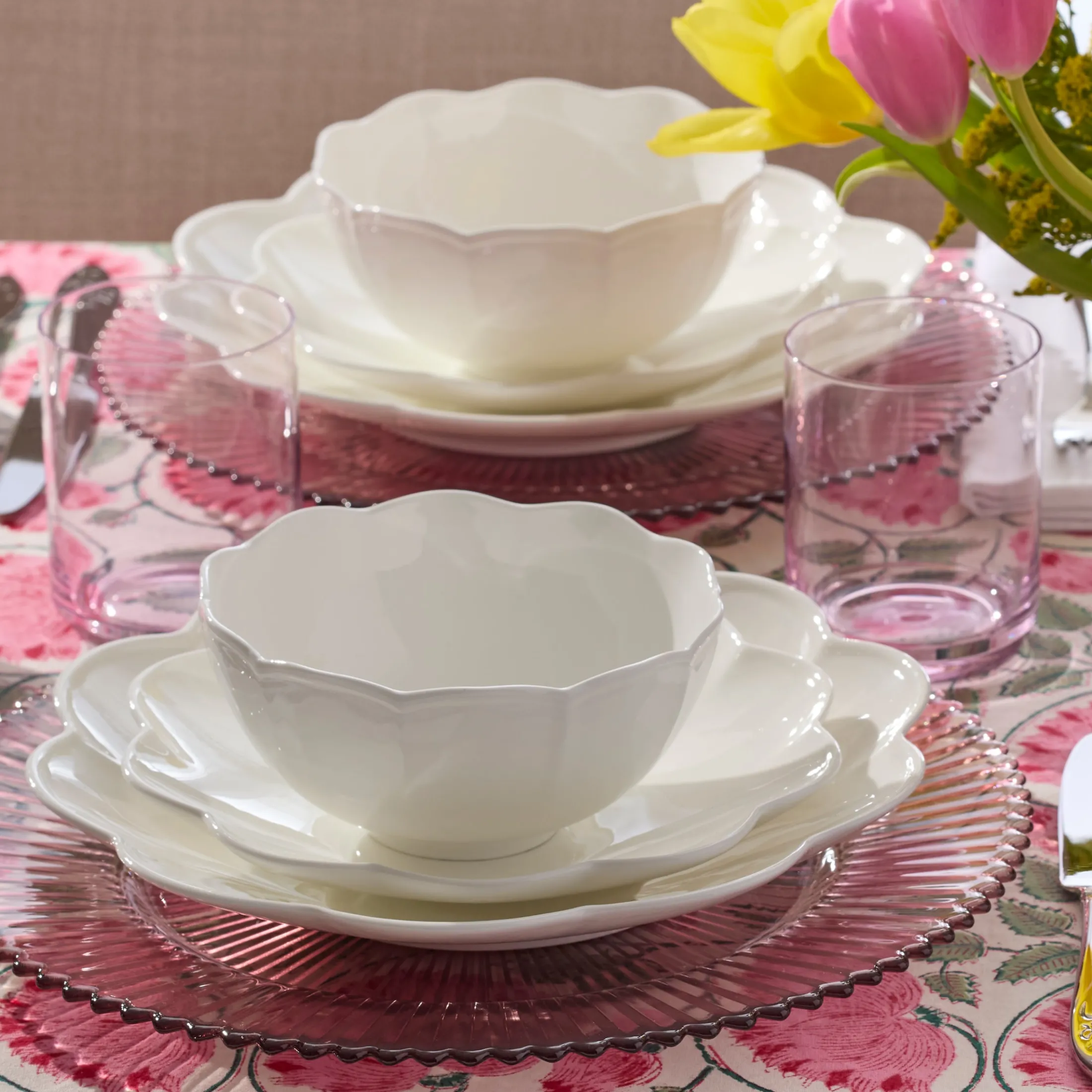 Studio 1414 Scallop Dinner Plates, Set of 6