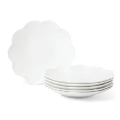 Studio 1414 Scallop Dinner Plates, Set of 6