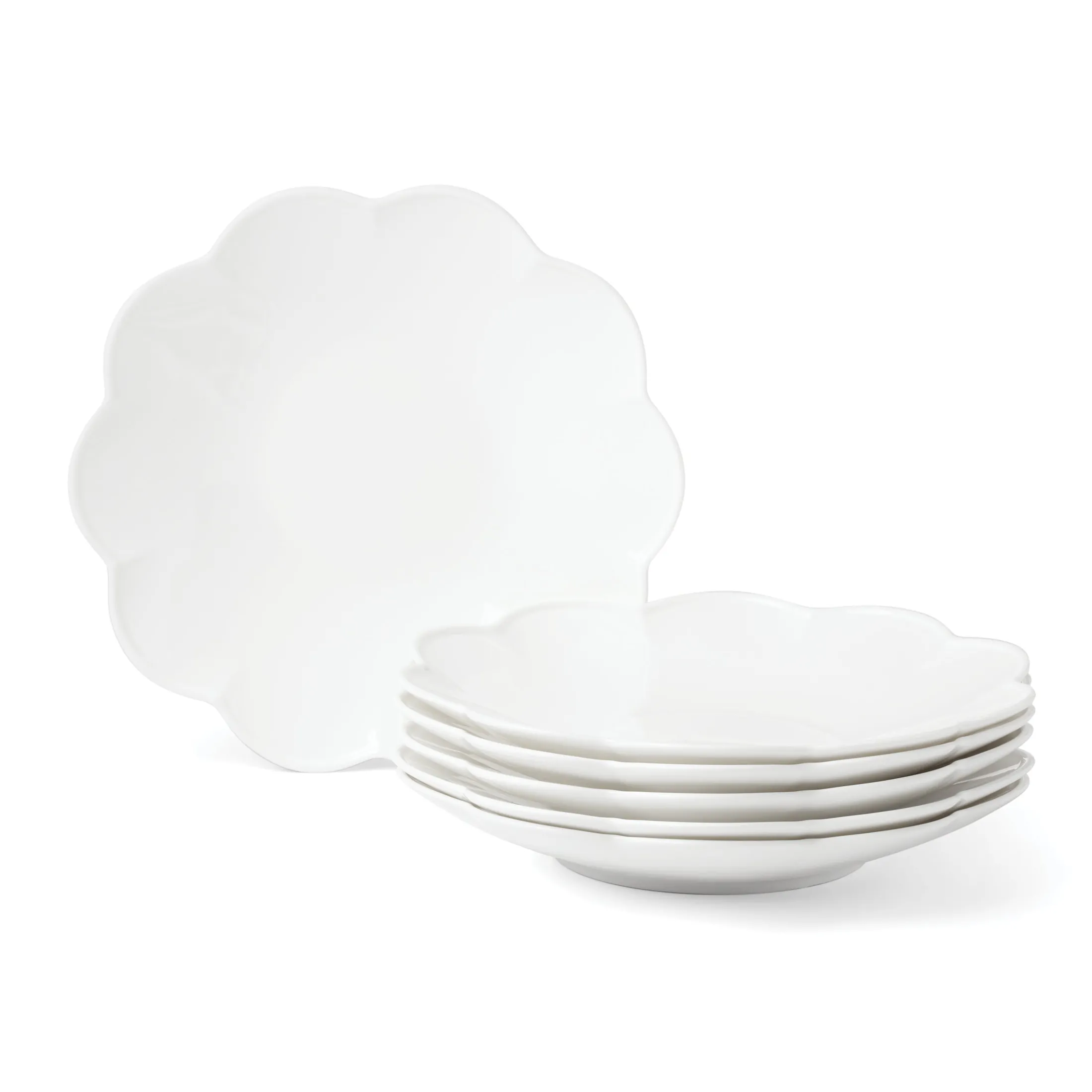 Studio 1414 Scallop Dinner Plates, Set of 6