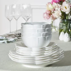 Studio 1414 Scallop 12-Piece Dinnerware Set