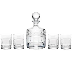 Tempo Crystal 5-Piece Whiskey Set