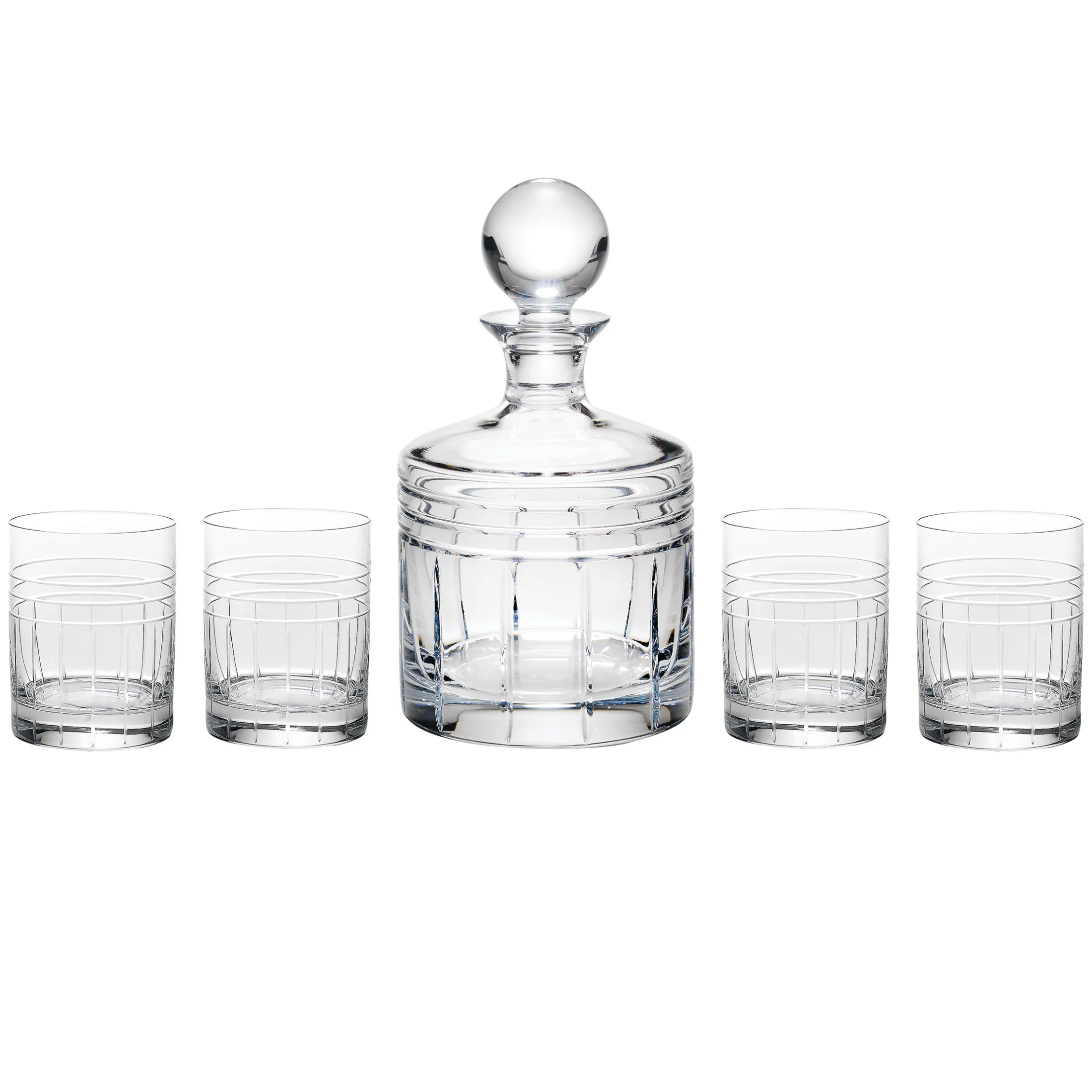 Tempo Crystal 5-Piece Whiskey Set