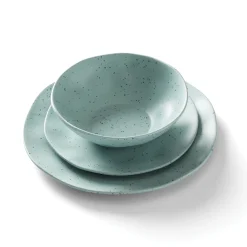 Terrazzo Melamine Mint 12-Piece Dinnerware Set