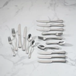 Textured Neutrals 24-Piece Flatware Set
