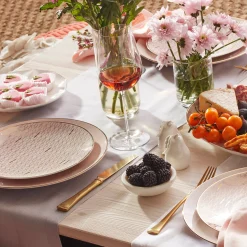 Trianna Blush 12-Piece Dinnerware Set
