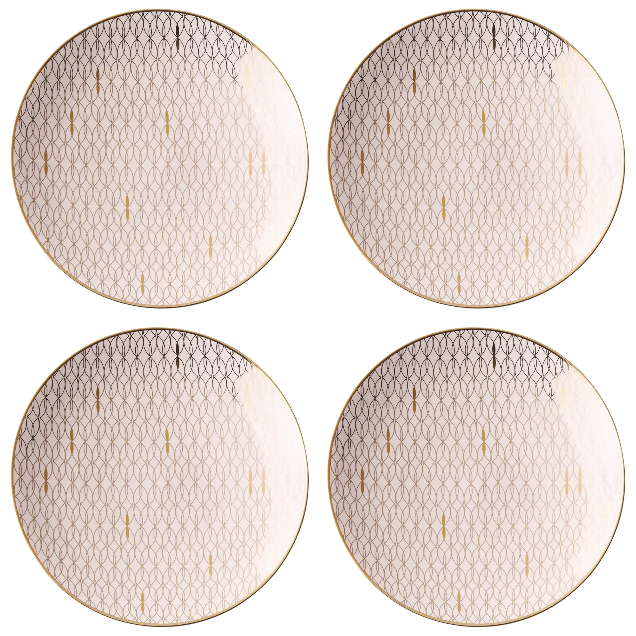 Trianna Blush Salad Plates, Set of 4