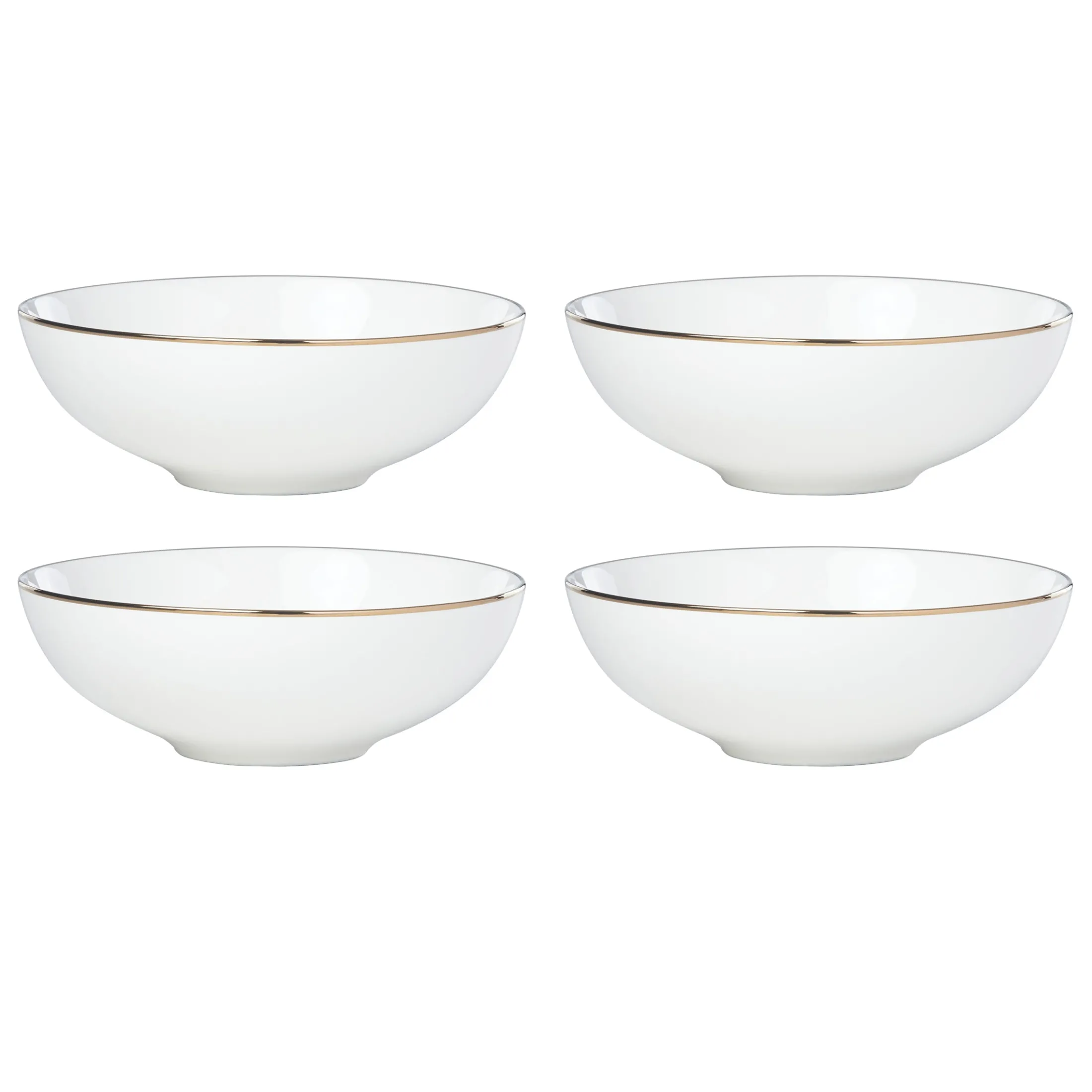 Trianna White All-Purpose Bowls, Set of 4