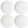 Trianna White Coupe Dinner Plates, Set of 4