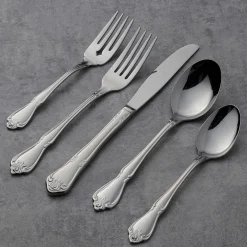 True Rose 20-Piece Everyday Flatware Set, Service For 4