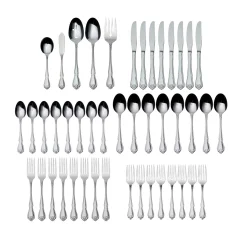 True Rose 45 Piece Everyday Flatware Set, Service For 8