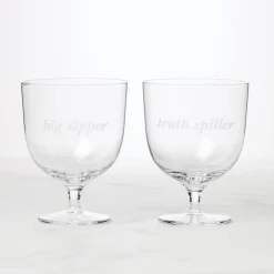 Truth Spiller & Big Sipper Short Glasses, Set of 2