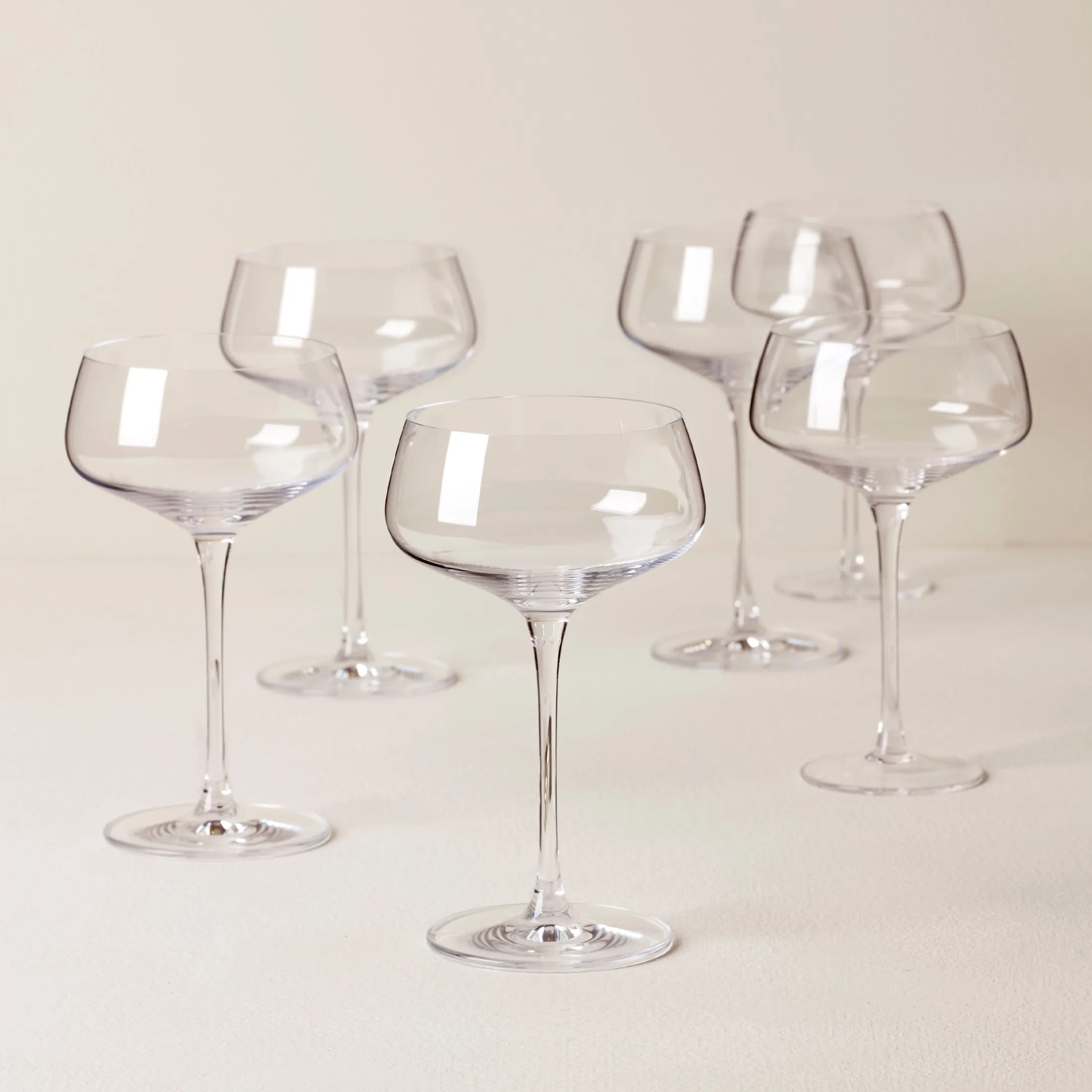 Tuscany Classics Angled Coupe Glasses, Set of 6
