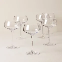 Tuscany Classics Angled Optic Coupe Glasses, Set of 6