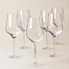 Tuscany Classics Angled Wine Glasses, Set of 6