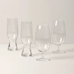 Tuscany Classics Assorted Beer Glasses, Set of 4