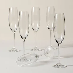 Tuscany Classics Champagne Flute Glasses, Set of 6