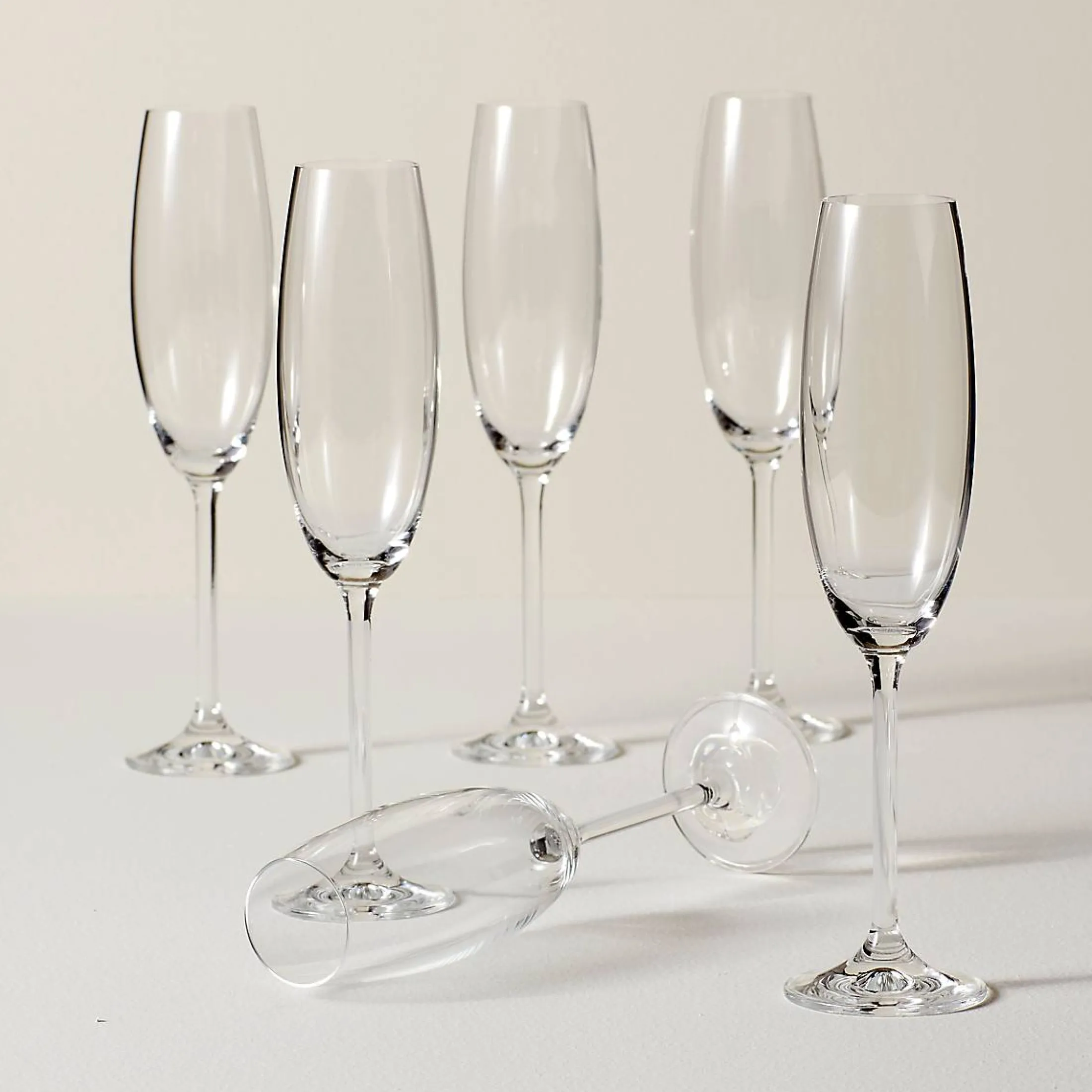 Tuscany Classics Champagne Flute Glasses, Set of 6