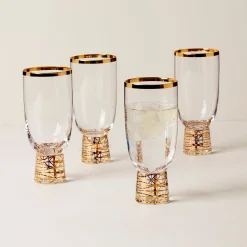 Tuscany Classics Gold Frost All- Purpose Glasses - Set Of 4