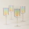 Tuscany Classics Iridescent Red Wine Glasses, Set of 4
