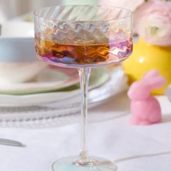 Tuscany Classics Iridescent Coupe Glasses, Set of 4