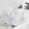Tuscany Classics Iridescent Double Old-Fashioned Glasses, Set of 4