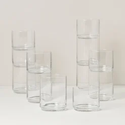 Tuscany Classics Stackable Clear 12-Piece Set
