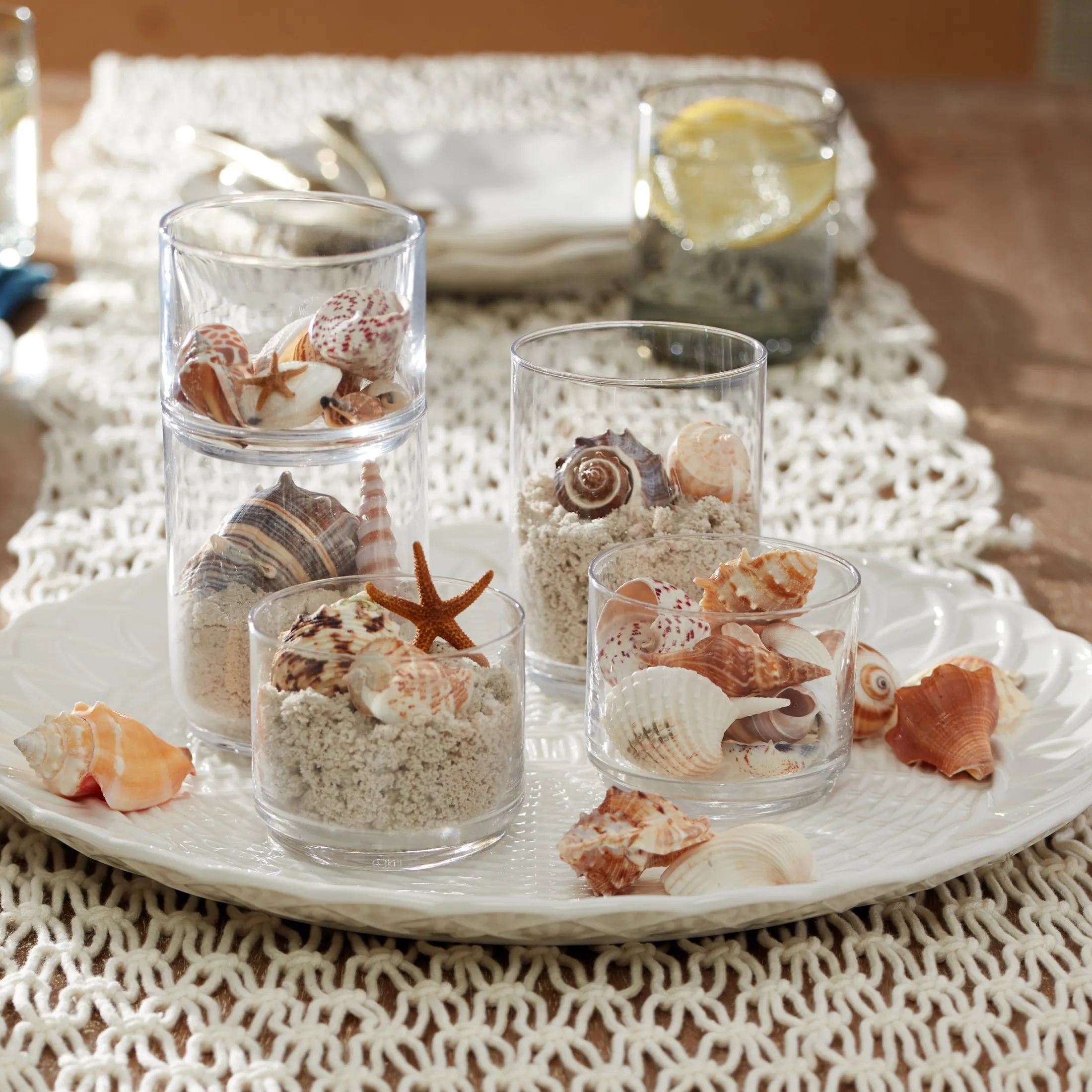 Tuscany Classics Stackable Clear Short Glasses, Set of 6