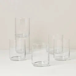 Tuscany Classics Stackable Clear Tall Glasses, Set of 6
