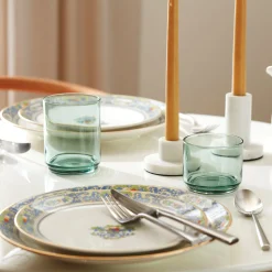 Tuscany Classics Stackable Green Tall Glasses, Set of 4