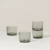 Tuscany Classics Stackable Smoke Short Glasses, Set of 4