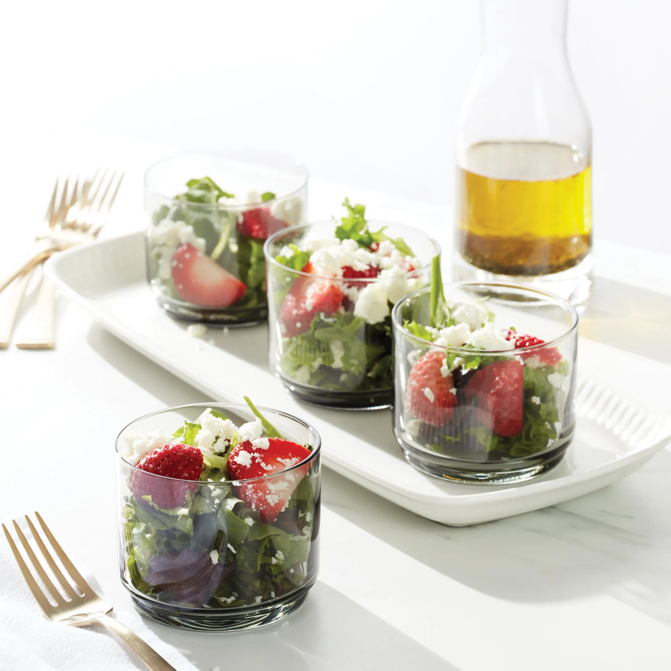 Tuscany Classics Stackable Smoke Short Glasses, Set of 4