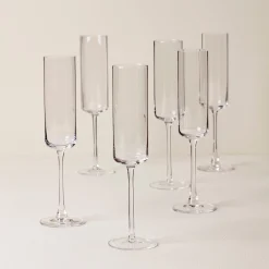 Tuscany Classics Straight Flute Glasses, Set of 6