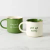 Two of a Kind Got Up Early & Stayed Up Late Mugs, Set of 2