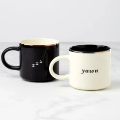 Two of a Kind Yawn & Zzz Mugs, Set of 2