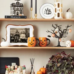 Vintage Halloween Dessert Plates, Set of 4