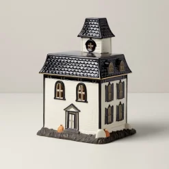Vintage Halloween Lit House Figurine
