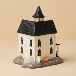 Vintage Halloween Lit Manor Figurine