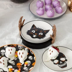 Vintro Halloween Tidbit Plates, Set of 4