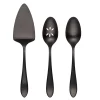 Waldwick Black Satin 3-Piece Hostess Set