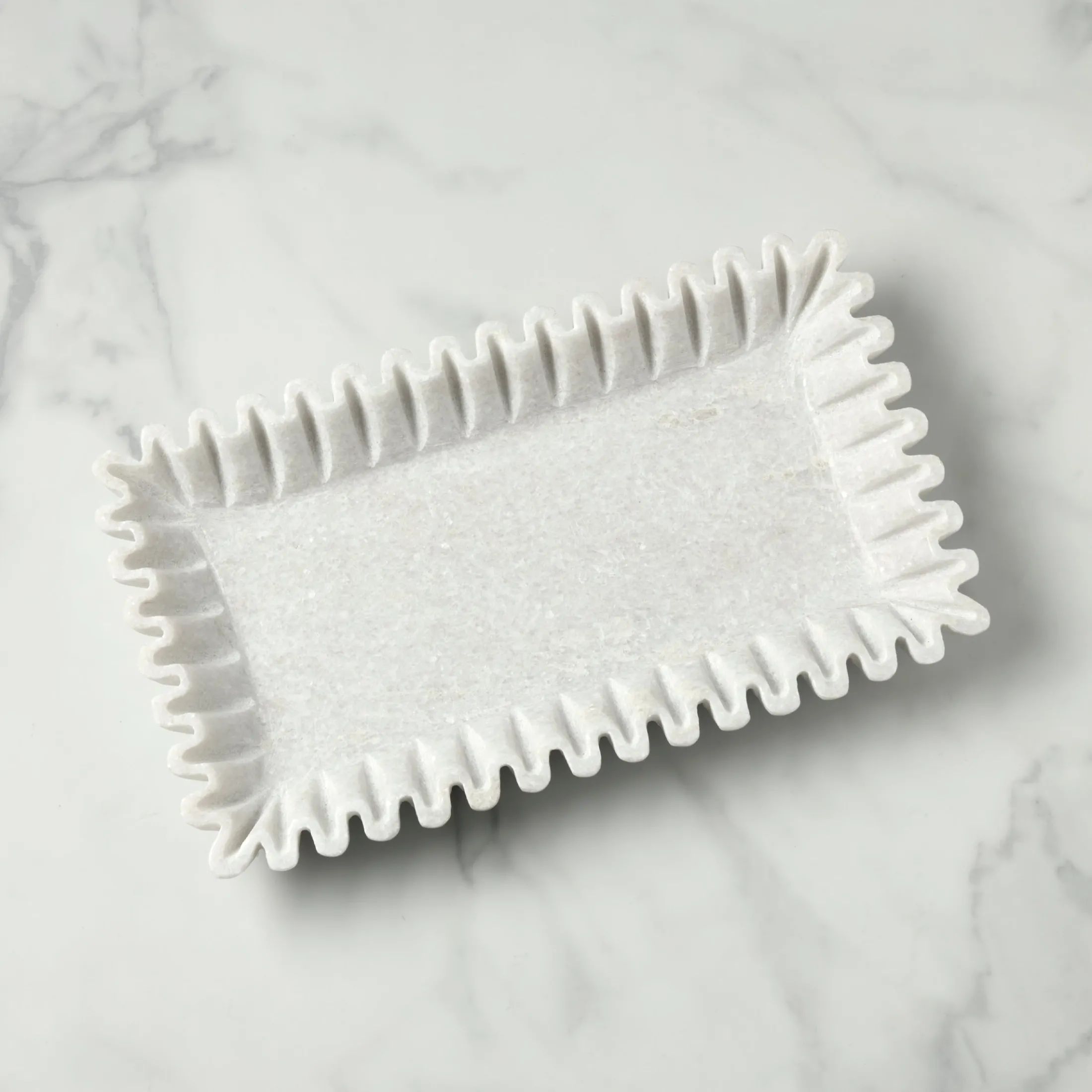 Waterloo Wavy Marble Platter
