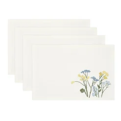 Wildflowers Border Placemats, Set of 4