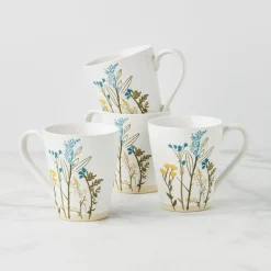 Wildflowers Mugs, Set of 4