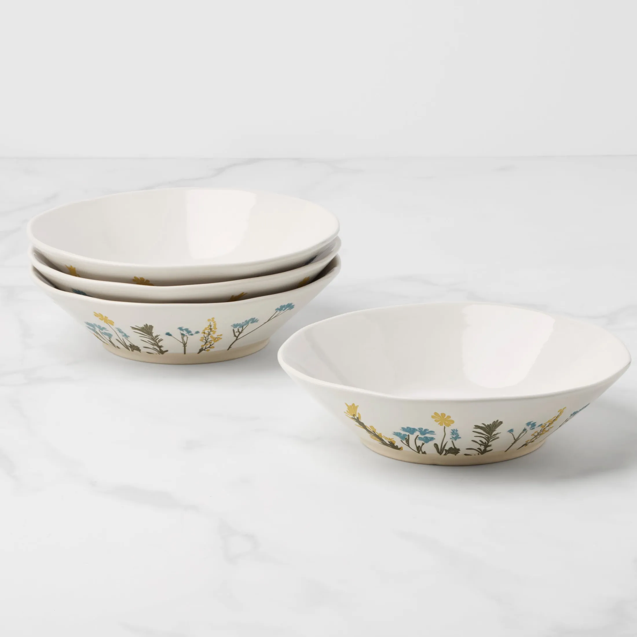 Wildflowers Pasta Bowls, Set of 4