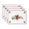 Winter Greetings Cardinal Cork Placemats, Set of 4
