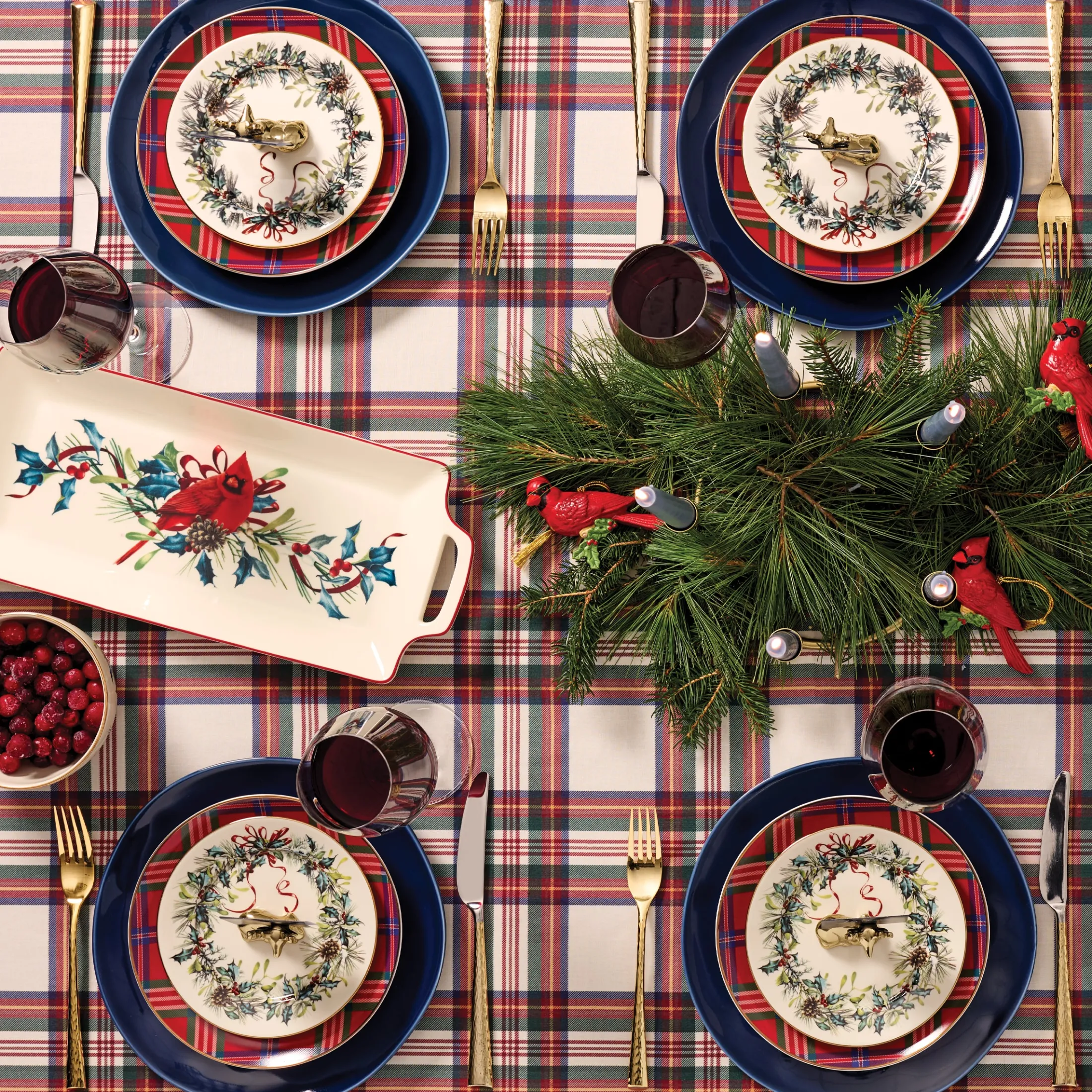 Winter Greetings 12-Piece Dinnerware Set