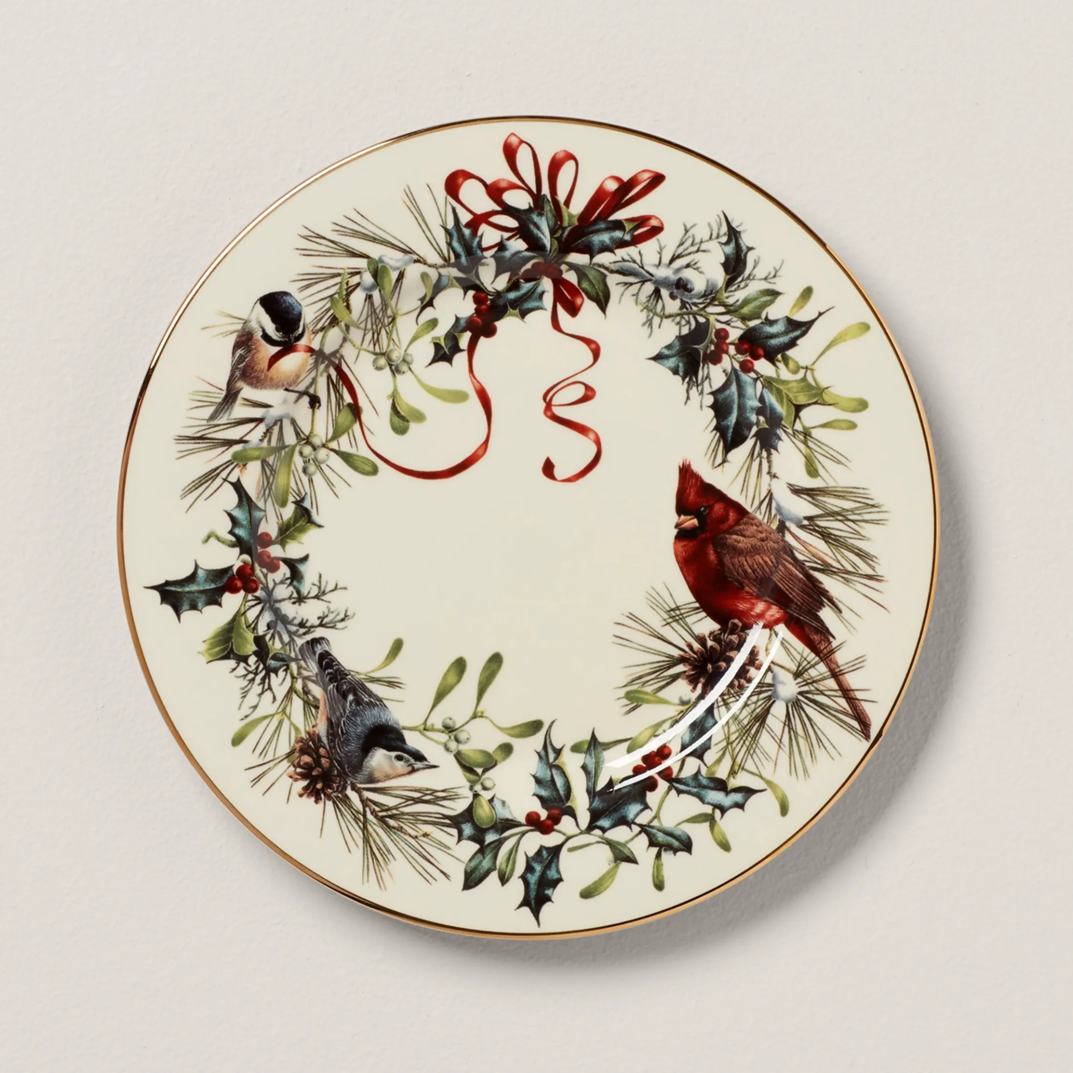 Winter Greetings Salad Plate