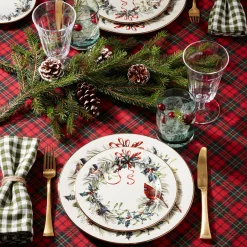Winter Greetings Salad Plate
